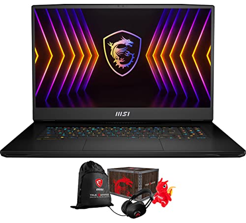 MSI Titan GT77 12UHS Gaming & Entertainment Laptop (Intel i9-12900HX 16-Core, 128GB DDR5 4000MHz RAM, 8TB PCIe SSD, GeForce RTX 3080 Ti, 17.3" 120Hz Win 11 Pro) with Loot Box