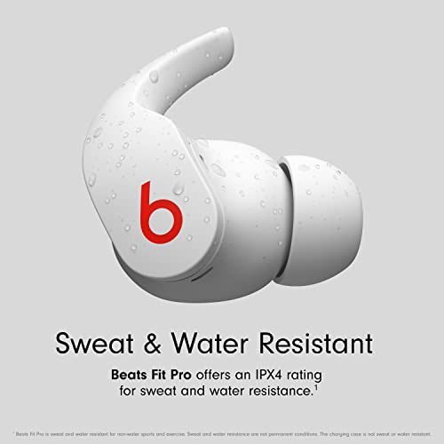 Beats Fit Pro - True Wireless Noise Cancelling Earbuds with $25 Amazon Gift Card - Apple H1 Headphone Chip, Compatible with Apple & Android, Class 1 Bluetooth®, Built-in Microphone - White