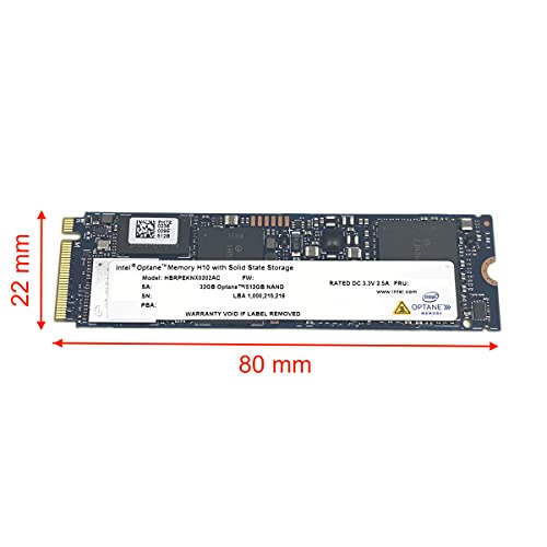 Intel Optane Memory H10 32GB with SSD Solid State Storage 512GB HBRPEKNX0202AC M.2 2280 NVMe PCIe Gen3 x4