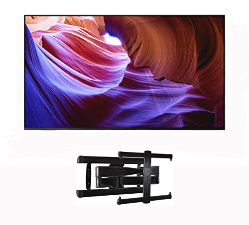 Sony KD65X85K 65" 4K HDR LED with PS5 Features Smart TV with a Sanus Systems VLF728-B2 Full Motion Wall Mount (2022)