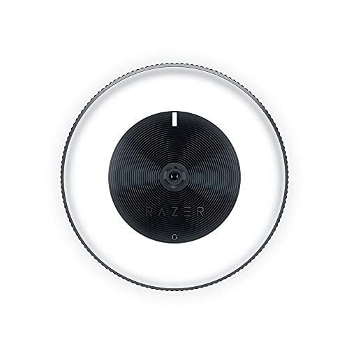 Razer Kiyo 1080p 30 FPS/720 p 60 FPS Streaming Webcam with Adjustable Brightness Ring Light, Built-in Microphone and Advanced Autofocus