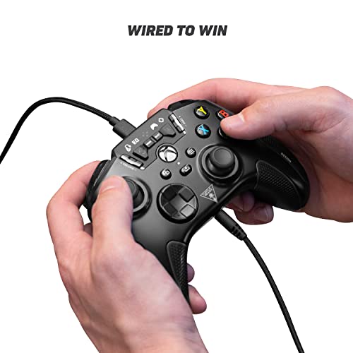 Turtle Beach Recon Controller Wired Gaming Controller for Xbox Series X & Xbox Series S, Xbox One & Windows 10 PCs Featuring Remappable Buttons, Audio Enhancements, and Superhuman Hearing - Black