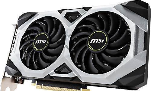 MSI Gaming GeForce RTX 2060 6GB GDRR6 192-bit HDMI/DP 1710 MHz Boost Clock Ray Tracing Turing Architecture VR Ready Graphics Card (RTX 2060 Ventus GP OC)