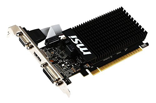 MSI GAMING GeForce GT 710 1GB GDRR3 64-bit HDCP Support DirectX 12 OpenGL 4.5 Heat Sink Low Profile Graphics Card (GT 710 1GD3H LP)