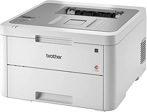 Brother L-3210CW Series Compact Digital Color Laser Printer I Wireless & USB Connectivity | Mobile Printing I Print Up to 19 Pages/min I Up to 250-sheet/tray Input + Printer Cable
