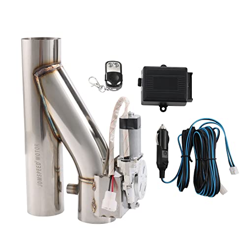 2.5 inch 63mm Stainless Steel Electric Exhaust Cutout Motor E-cut Valve Kit , Catback Single Y Pipe with One Controller Remote Kit