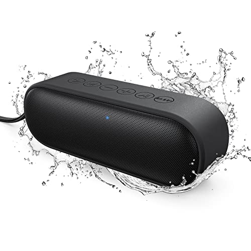 2022 Upgraded Portable Bluetooth Speakers, LENRUE IPX7 Waterproof Wireless Speaker with 16W Stereo Sound, Rich Bass, 20H Playtime, Built-in Mic, TF Card Port, Outdoor Speaker for Party Pool Camping