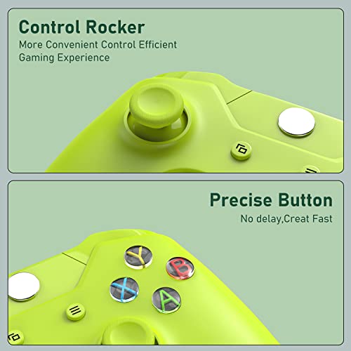 Wireless Controller PC Game Controller Compatible with Xbox Series X/S/Xbox One/Xbox One S/One X/Windows 7/8/10/11（Electric Volt）