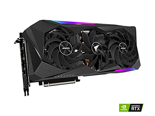 GIGABYTE AORUS GeForce RTX 3070 Ti Master 8G Graphics Card, MAX-Covered Cooling, 8GB 256-bit GDDR6X, GV-N307TAORUS M-8GD Video Card