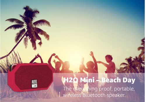 Altec Lansing Mini H2O - Bluetooth Speaker, Floating IP67 Waterproof Travel Speaker, Portable Outdoor Bluetooth Speakers, Compact Wireless Speaker for Pool Beach Hiking Camping