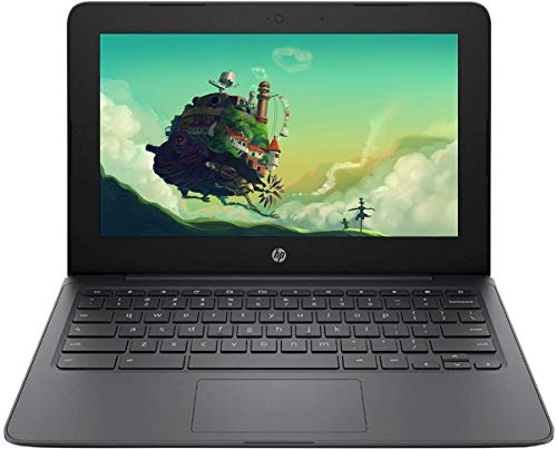 2021 Newest HP Chromebook 11.6" HD Laptop for Business and Student, Intel Celeron N3350, 4GB RAM, 32GB eMMC, Webcam, USB-A&C, WiFi , Bluetooth, Chrome OS, Ghost Manta 64GB SD Card & Accessories