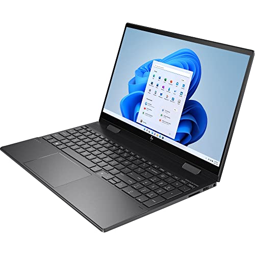 HP Envy x360 15 2-in-1 Laptop 15.6" Full HD IPS Touchscreen AMD 8-Core Ryzen 7 5700U (Beats i7-10710U) 64GB RAM 2TB SSD Backlit Keyboard Fingerprint USB-C B&O Audio Win11 Pro Black + Pen