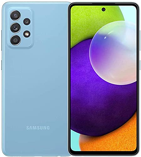 Samsung Galaxy A52 (SM-A525F/DS) Dual SIM,128 GB 4GB RAM, Factory Unlocked GSM, International Version - No Warranty - (Awesome Blue)