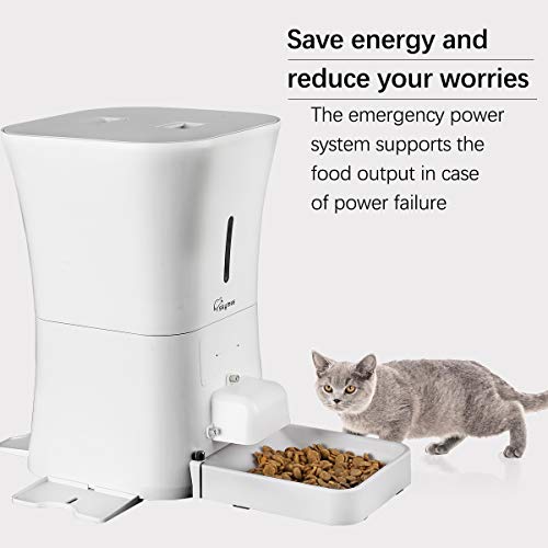 SKYMEE WiFi Pet Feeder Automatic Food Dispenser for Cats & Dogs, Wi-Fi Enabled App for iPhone and Android…