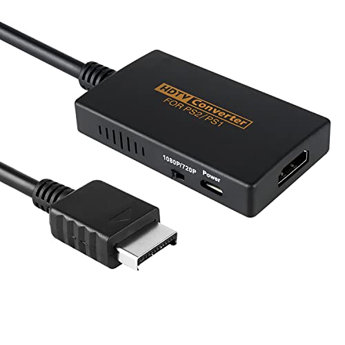 PS2 to HDMI Converter, Support 1080P and 720P Convert Adapter for PS2/PS1