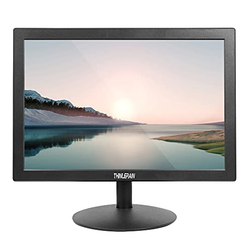 Thinlerain 15 inch PC Monitor Desktop Monitor with 1440×900, Small Monitor with 16:10 LED Monitor, TFT Panel, 60 Hz, 5Ms, VGA, HDMI, Built-in Speakers