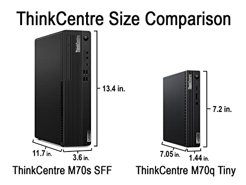 VCI Lenovo ThinkCentre M70s SFF, Intel (6 Core) i5-10400, 8GB RAM, 256GB SSD NVMe, Windows 10 Pro, DVD-Writer, Desktop Computer