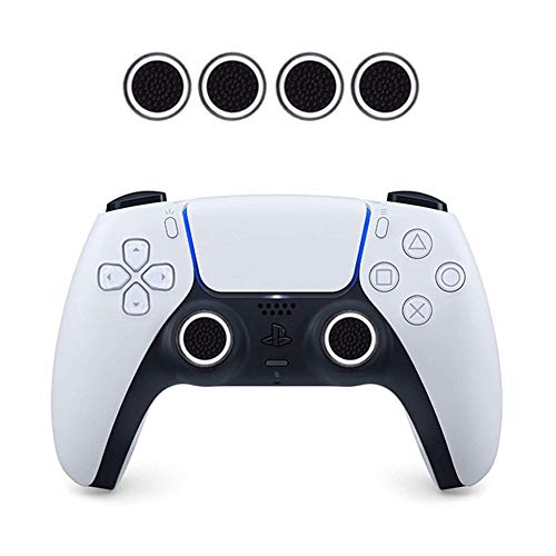 PS5 Skin Stickers Full Body Vinyl Skins Wrap Decals Cover for Playstation 5 Console and 2 Controllers with 4 Pcs Thump Grip Caps (PS5 CD Version, Blue Skull)