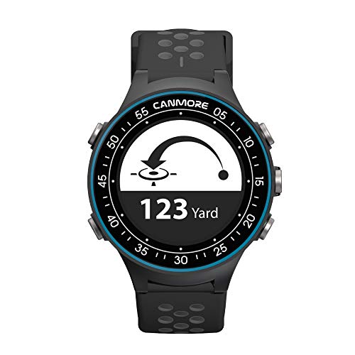 CANMORE TW410G GPS Golf Watch with Step Tracking (Blue)- 40,000+ Free Worldwide Golf Courses Preloaded - Minimalist & User Friendly