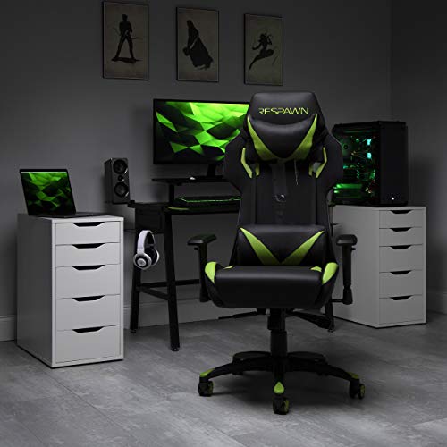 RESPAWN 205 Racing Style Gaming Chair, in Green (RSP-205-GRN)