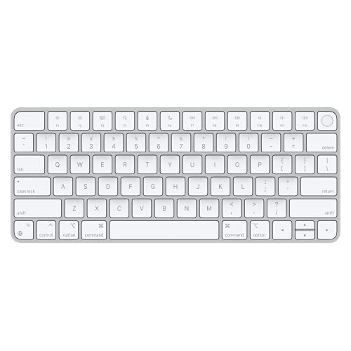 Apple Magic Keyboard with Touch ID (for Mac Computers with Apple Silicon) - US English, Includes USB-C to Lighting Cable, White - AOP3 EVERY THING TECH 