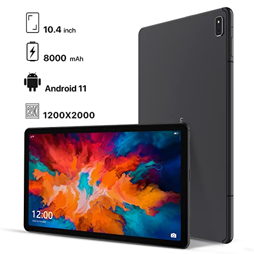 UMIDIGI Tablet A11, 10.4" 2000 FullView Tablet PC Helio P22 Octa Core Processor 4GB RAM+128 GB ROM up to 1TB Android 11 Tab 16MP Rear Camera 8000mAh Face ID Unlock WiFi + Dual 4G Global Version