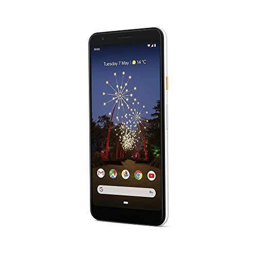 Google Pixel 3A (2019) G020F 64GB (5.6" inch, GSM, 4G/LTE, CDMA) Factory Unlocked Smartphone - International Version (Clearly White)