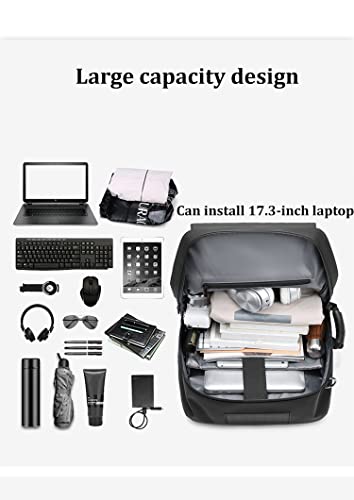 Men travel backpack,waterproof 17 inch Business Laptop Backpack with Separate Shoe Bag,Hidden USB charging port 50L outdoors trekking backpack For woman, Hiking camping backpack