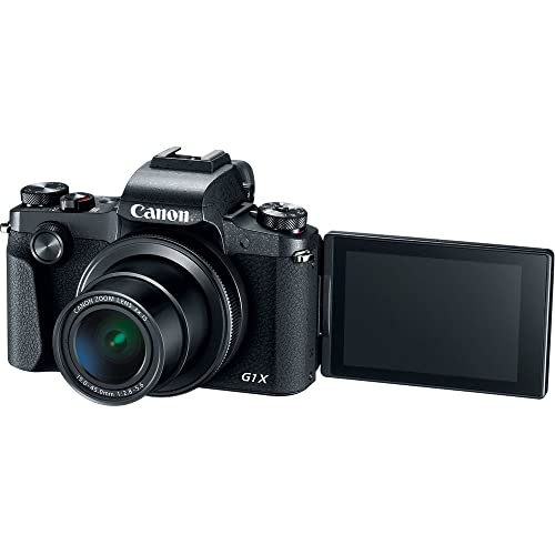 Canon PowerShot G1 X Mark III Digital Camera (2208C001), 64GB Memory Card, NB13L Battery, Corel Photo Software, Charger, Card Reader, Deluxe Soft Bag, Flex Tripod + More (International Model)