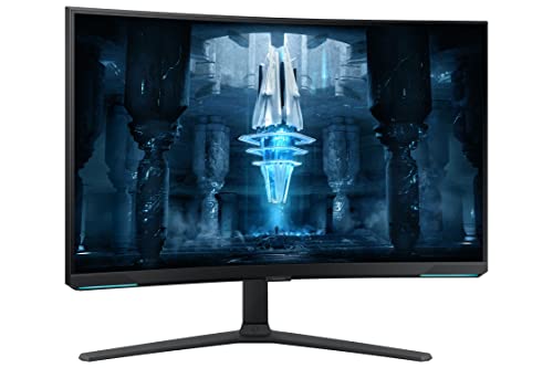 SAMSUNG 32" Odyssey Neo G8 4K UHD 240Hz 1ms G-Sync 1000R Curved Gaming Monitor, Quantum HDR2000, AMD FreeSync Premium Pro, Matte Display, Ultrawide Game View, DisplayPort, HDMI, Black & White, 2022