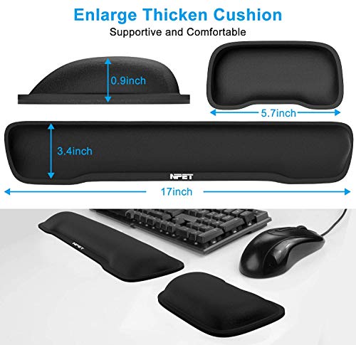 NPET K11 Wireless Gaming Keyboard and Wrist Rest Bundle