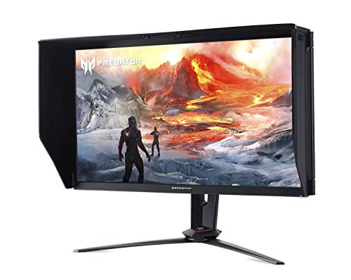 Acer Predator XB273K Sbmiprzx 27" UHD (3840 x 2160) IPS NVIDIA G-SYNC Monitor, VESA Certified DisplayHDR 400, Quantum Dot, 144Hz, 4ms, DCI-P3, Delta E<2 (1 x Display Port & 1 x HDMI Port),Black