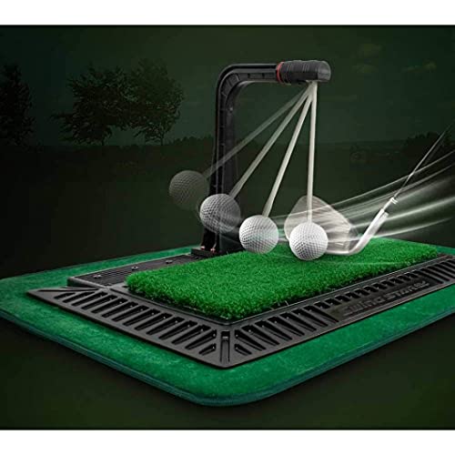 WINNER SPIRIT Real Swing 300 Golf Swing & Hitting Trainer, True Impact, Checking Path After Swing Practice Mat Groover Training Aid, Height Adjustable (All Set)