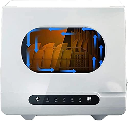 Household Fully Automatic Smart Small Dishwasher, 360°Cleaning / 20 Minutes 72°C High Temperature Cleaning and Quick Air Drying