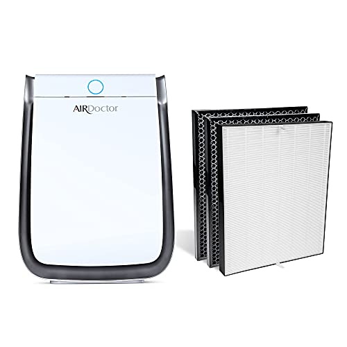 AIRDOCTOR 4-in-1 Air Purifier BUNDLE with Additional One Year Combo Filter Pack - One (1) UltraHEPA Filters & Two (2) Carbon/Gas Trap/VOC Filter