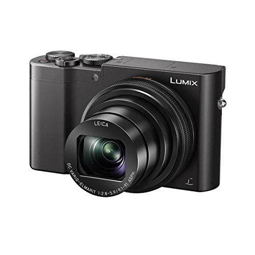 Panasonic Lumix DMC-ZS100 Digital Camera, 20.1MP, Black - Bundle with 2x 32GB Class 10 U3 SDHC Card, Camera Case, Spare Battery, Cleaning Kit, Memory Wallet, Tripod, Card Reader, Software Package