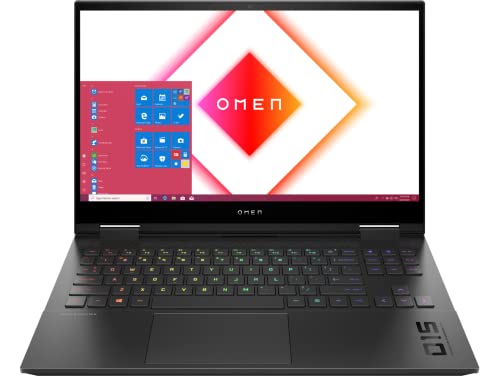 2022 HP Omen 15.6" 144 Hz IPS FHD Gaming Laptop Intel i7-11800H 8-Core 16GB DDR4 1TB NVMe SSD NVIDIA GeForce RTX 3070 8GB 4-Zone RGB Backlit Keyboard Thunderbolt 4 WiFi 6 Windows 10 Pro w/32GB USB