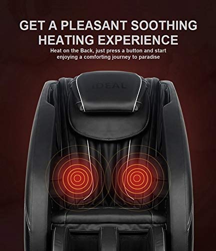 ideal massage Full Featured Shiatsu Chair with Built in Heat Zero Gravity Positioning Deep Tissue Massage (RED)