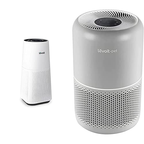 LEVOIT Air Purifier for Home Large Room, White & Air Purifier for Home Large Bedroom, H13 True HEPA Filter, Air Cleaner for Pets Hair Dander Allergies Odors