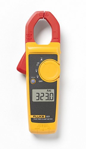 Fluke 117/323 Kit Multimeter and Clamp Meter Combo Kit For Residential And Commercial Electricians, AC/DC Voltage, AC Current 400 A, Includes Test Leads, TPAK And Carrying Cases