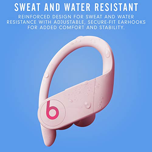 Powerbeats Pro Wireless Earbuds - Apple H1 Headphone Chip, Class 1 Bluetooth Headphones, 9 Hours of Listening Time, Sweat Resistant, Built-in Microphone - Cloud Pink - AOP3 EVERY THING TECH 