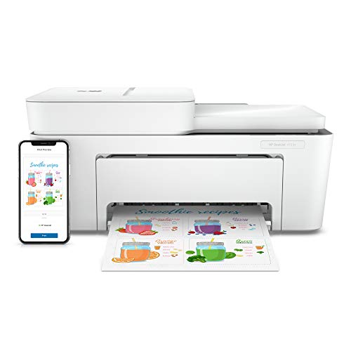 HP DeskJet 4155e Wireless Color All-in-One Printer with bonus 6 months Instant Ink with HP+ (26Q90A).