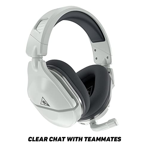 Turtle Beach Stealth 600 Gen 2 Wireless Gaming Headset for PS5, PS4, PS4 Pro, PlayStation, & Nintendo Switch with 50mm Speakers, 15-Hour Battery life, Flip-to-Mute Mic, and Spatial Audio - White