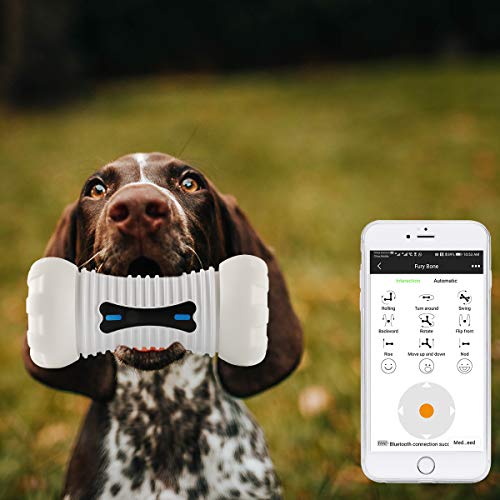 SKYMEE Fury Smart Bone, Automatic & Interactive Toys for Dogs, Puppy and Cats, App Control, Large Dogs Small Dogs Pet Indoor Remote Control Dog Toy
