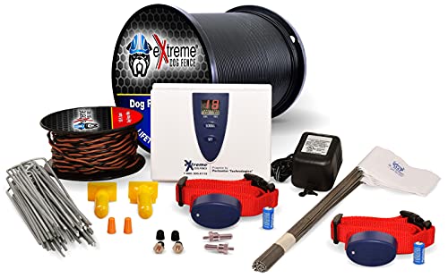 Underground Electric Dog Fence Ultimate - Extreme Pro Dog Fence System for Easy Setup and Maximum Longevity and Continued Reliable Pet Safety - 2 Dog | 1500 Feet Pro Grade Dog Fence Wire