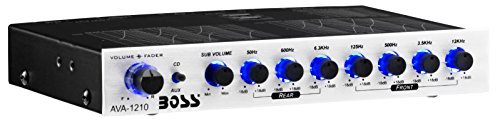 BOSS Audio Systems AVA1210 7 Band Pre-Amp Car Equalizer with Gold-Plated Front Rear and Subwoofer Outputs