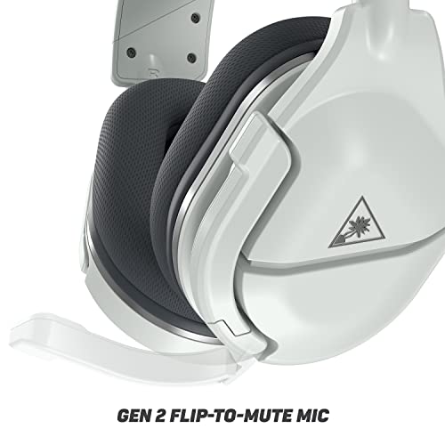 Turtle Beach Stealth 600 Gen 2 Wireless Gaming Headset for PS5, PS4, PS4 Pro, PlayStation, & Nintendo Switch with 50mm Speakers, 15-Hour Battery life, Flip-to-Mute Mic, and Spatial Audio - White