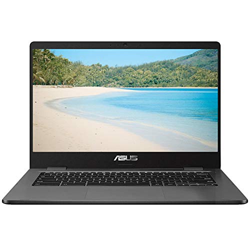 2021 Asus Chromebook 14 Inch Laptop with Webcam| Intel Celeron N3350 up to 2.4 GHz| 4GB LPDDR4 RAM| 32GB eMMC| Bluetooth| WiFi| USB Type-C| Chrome OS + NexiGo 32GB MicroSD Card Bundle