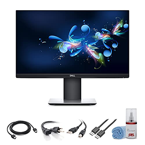 Dell P2719H 27 Inch 16:9 Ultrathin Bezel IPS Monitor (P2719H) + HDMI Cable + LCD Cleaning Kit - Starter Bundle