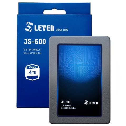 LEVEN JS600 SSD 4TB 3D NAND SATA III Internal Solid State Drive - 6 Gb/s, 2.5 inch /7mm (0.28") - up to 560MB/s - Retail 1 Pack